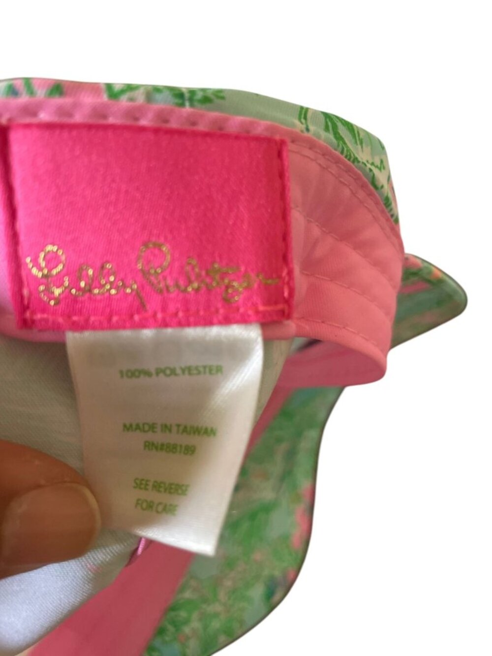 Lilly Pulitzer Run Around Baseball Hat Cap - Lilly Loves Palm Beach Print - OS - Picture 6 of 10